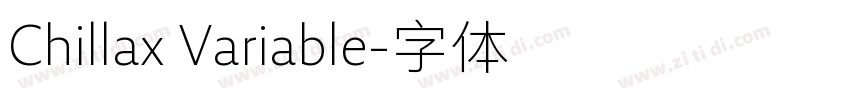 Chillax Variable字体转换